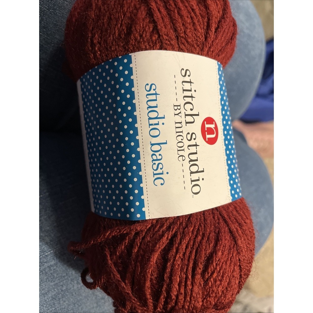 N Stitch Studio By Nicole Yarn "wine"   4 Skeins